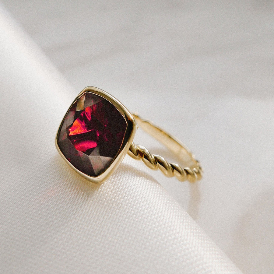 The Earth Ring in Garnet