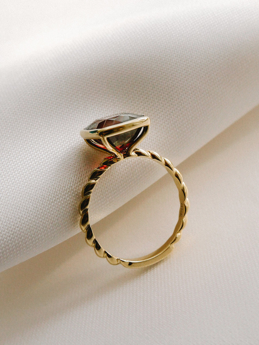 The Earth Ring in Garnet