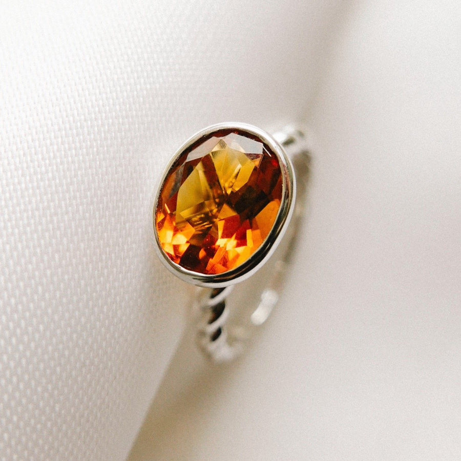 The Heaven Ring in Citrine
