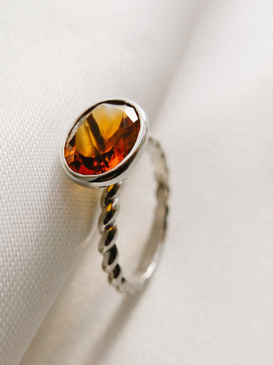 The Heaven Ring in Citrine